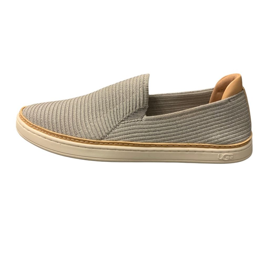 UGG Sammy Slip-On Metallic Knit Sneakers Size Is Unreadable See ALL Phot…